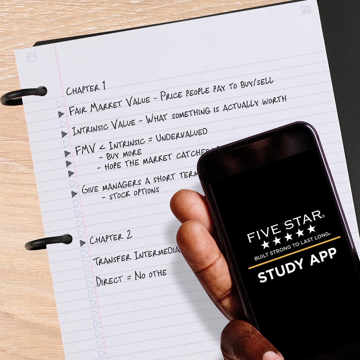 Five Star Flex Refillable Notebook + Study App 1 Inch O-Rings Binder with Pockets Tabs and Dividers, 220 Sheet Capacity, Includes 60 Sheets 8.5" x 11" College Ruled Paper, Amethyst (29328AB6)