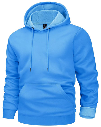 MAGCOMSEN Men's Active Hoodies Fleece Lined Sweatshirts Casual Athletic Workout Pullover With Kangaroo Pocket