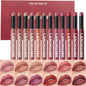12Pcs Velvet Matte Lipstick Set, Nude to Dark Shades, Long-Lasting,Color A | Highly pigmented matte color, smooth creamy glide, waterproof wear, nude-to-dark tones, ideal for daily makeup or gifting