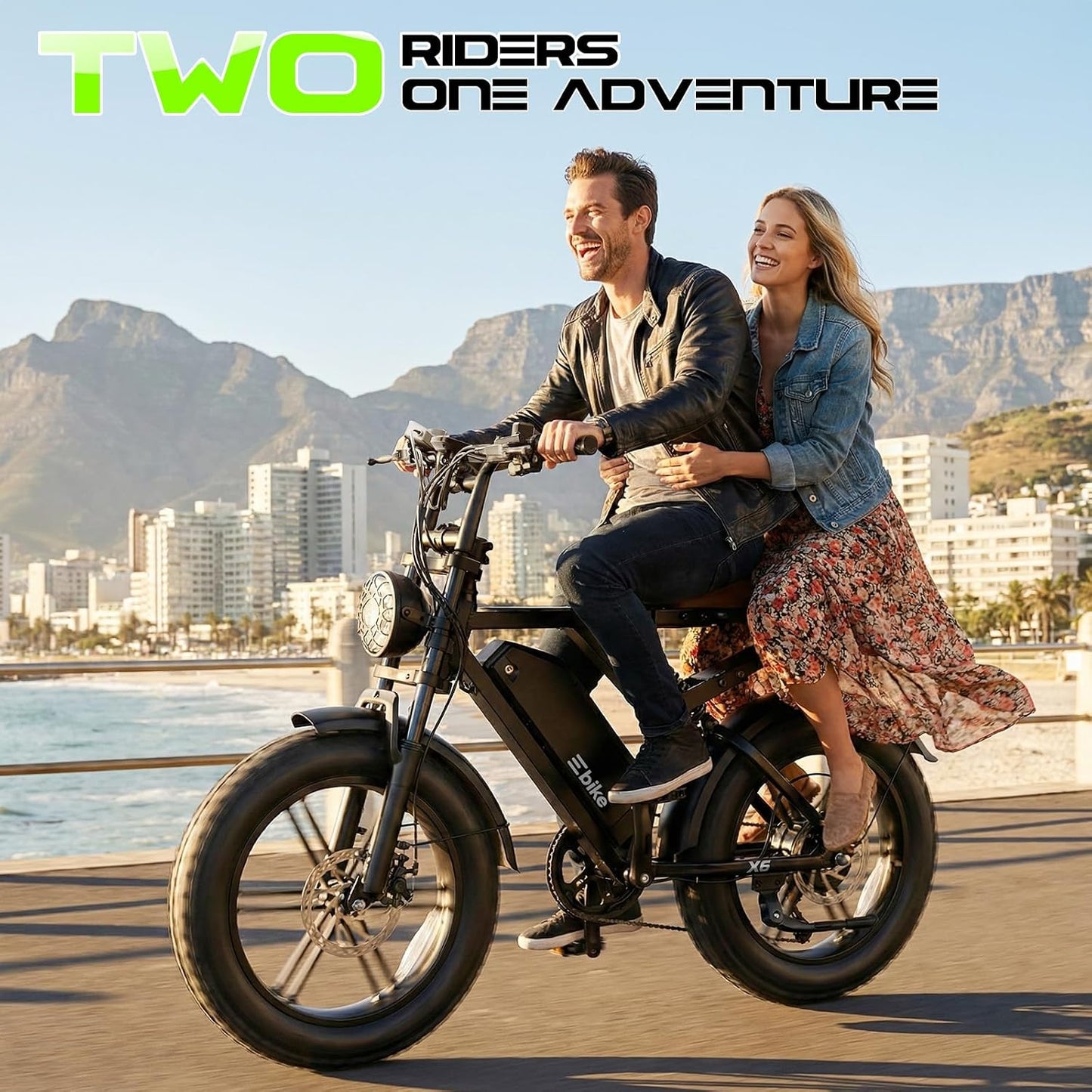 Electric Bike for Adults, Peak 1500W Motor Retro E Bike, Range 65/120Miles, 48V 15Ah Removable Battery, 20"x4" Fat Tires, Full Suspension, APP Control, Off-Road Ebike for City Commuting