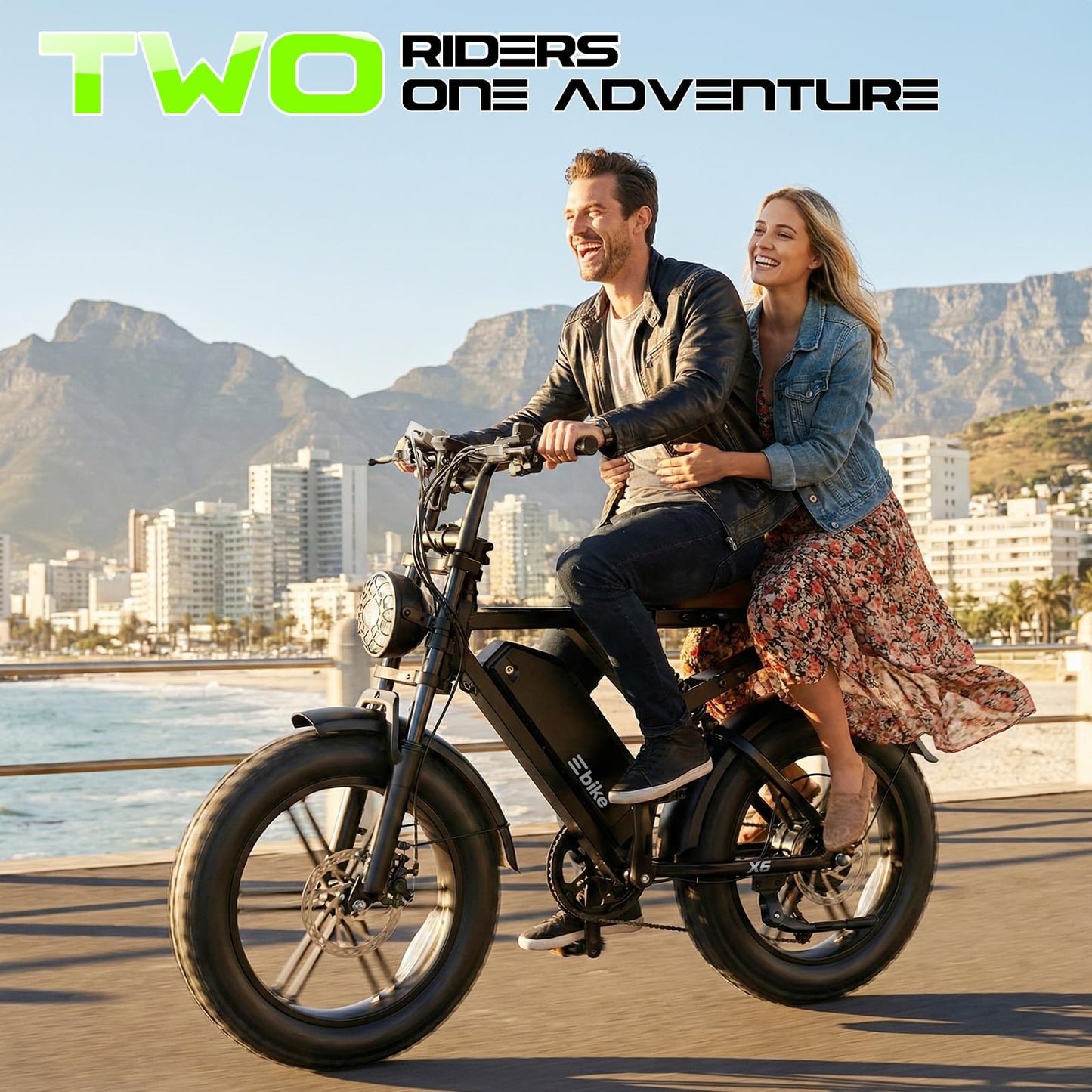 Electric Bike for Adults, Peak 1500W Motor Retro E Bike, Range 65/120Miles, 48V 15Ah Removable Battery, 20"x4" Fat Tires, Full Suspension, APP Control, Off-Road Ebike for City Commuting