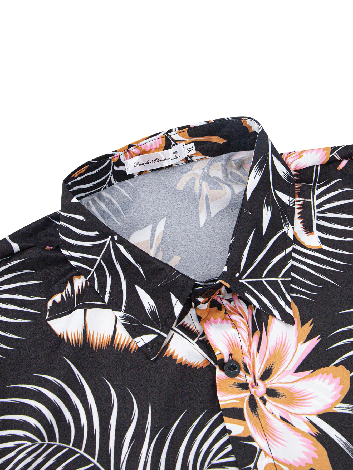 Yoimira Men's Summer Outfits 2 Piece Short Sets Hawaiian Floral Button Down Shirt and Shorts Vacation Beach Cruise Set