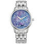 Citizen Women's Eco-Drive Calendrier, Moon Phase Diamond Accents Dial, Stainless Case and Bracelet Watch, Month/Day/Date