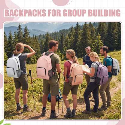 Jexine 10 Pcs Backpacks in Bulk 16.5 Inches Back Pack Basic Backpack for Adult Lightweight Outdoor Travel Book Bags(Sunny Pastel)