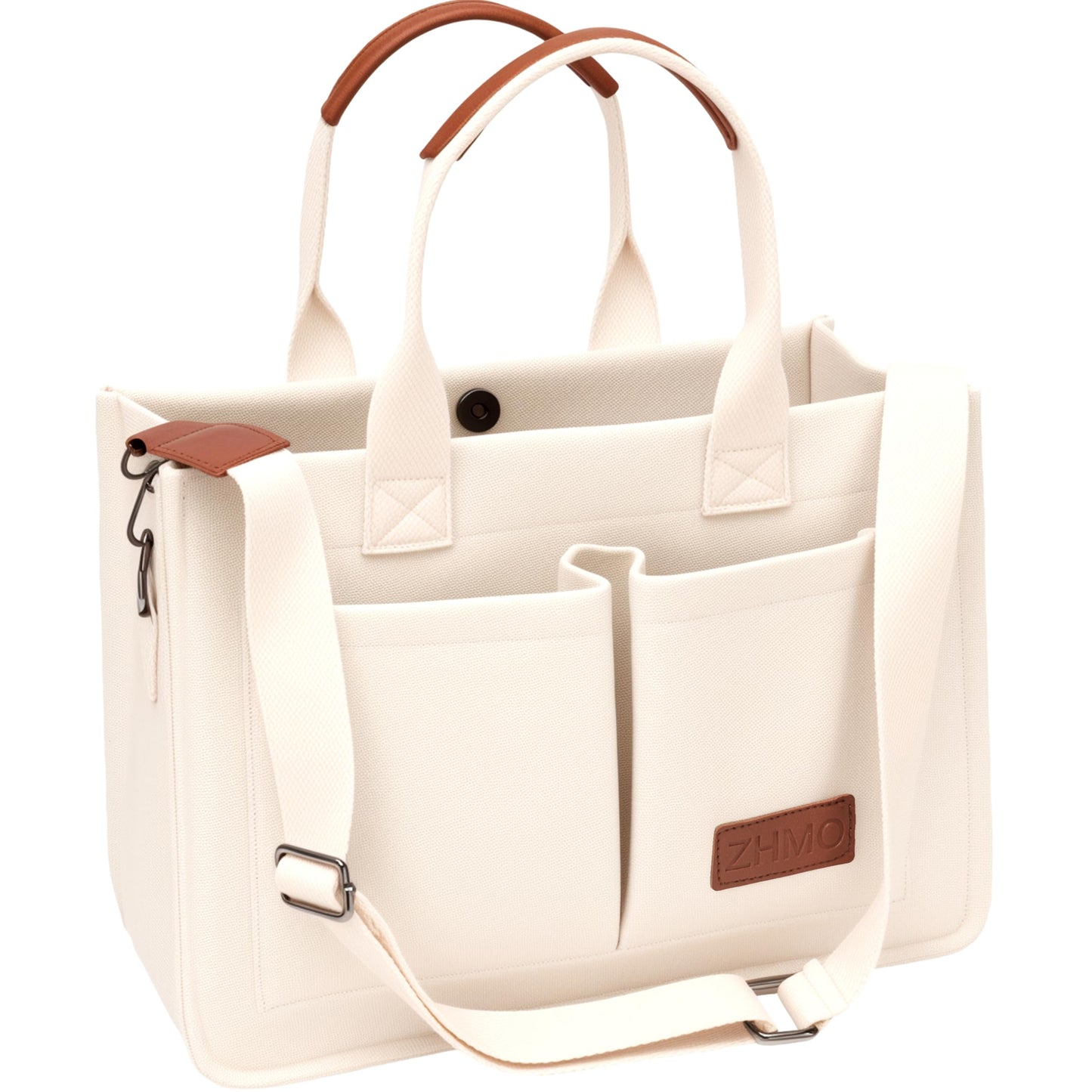 ZHMO Canvas Tote Bag for Women,Women's Bags Crossbody Bags Work Laptop Tote Bag Large Handbags Purse for Travel Nurse Teacher