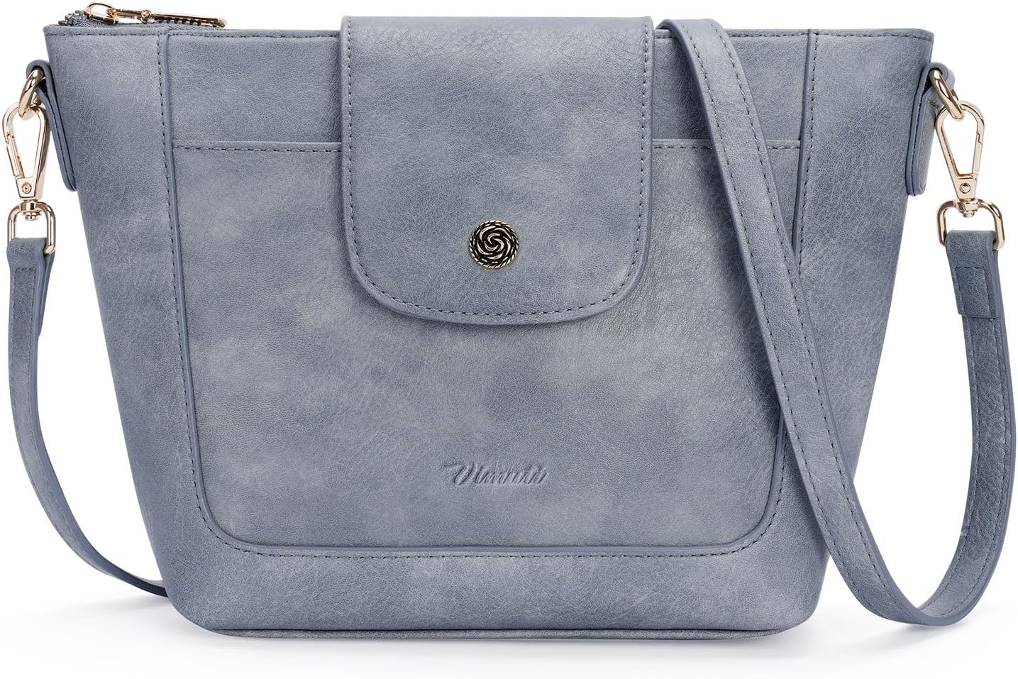 Crossbody Purses for Women Vegan Leather Small Crossbody Bags with Adjustable Strap Lightweight Travel Shoulder Bag