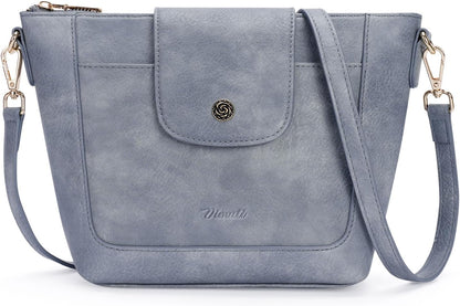 Crossbody Purses for Women Vegan Leather Small Crossbody Bags with Adjustable Strap Lightweight Travel Shoulder Bag