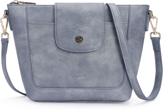 Crossbody Purses for Women Vegan Leather Small Crossbody Bags with Adjustable Strap Lightweight Travel Shoulder Bag