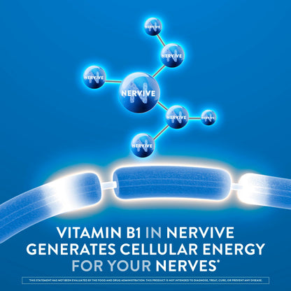 Nervive Nerve Health, Alpha Lipoic Acid, Fortify Nerve Health, Healthy Nerve Function, Healthy Blood Circulation, Supplement, Tablet, 60 Tablets