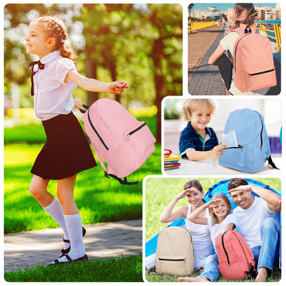 Amylove 12 Pack Backpack in Bulk 17 inch Lightweight Outdoor Travel Bag Classic Bookbags Bulk for Travel Middle High (Colorful,Lovely)