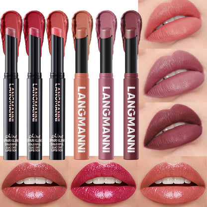 12Pcs Velvet Matte Lipstick Set, Nude to Dark Shades, Long-Lasting,Color A | Highly pigmented matte color, smooth creamy glide, waterproof wear, nude-to-dark tones, ideal for daily makeup or gifting