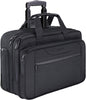 KROSER Rolling Laptop Bag Premium Wheeled Briefcase Fits Up to 17.3 Inch Laptop Overnight Roller Case Computer Bag with RFID Pockets for Travel/Business/Men/Women-Black