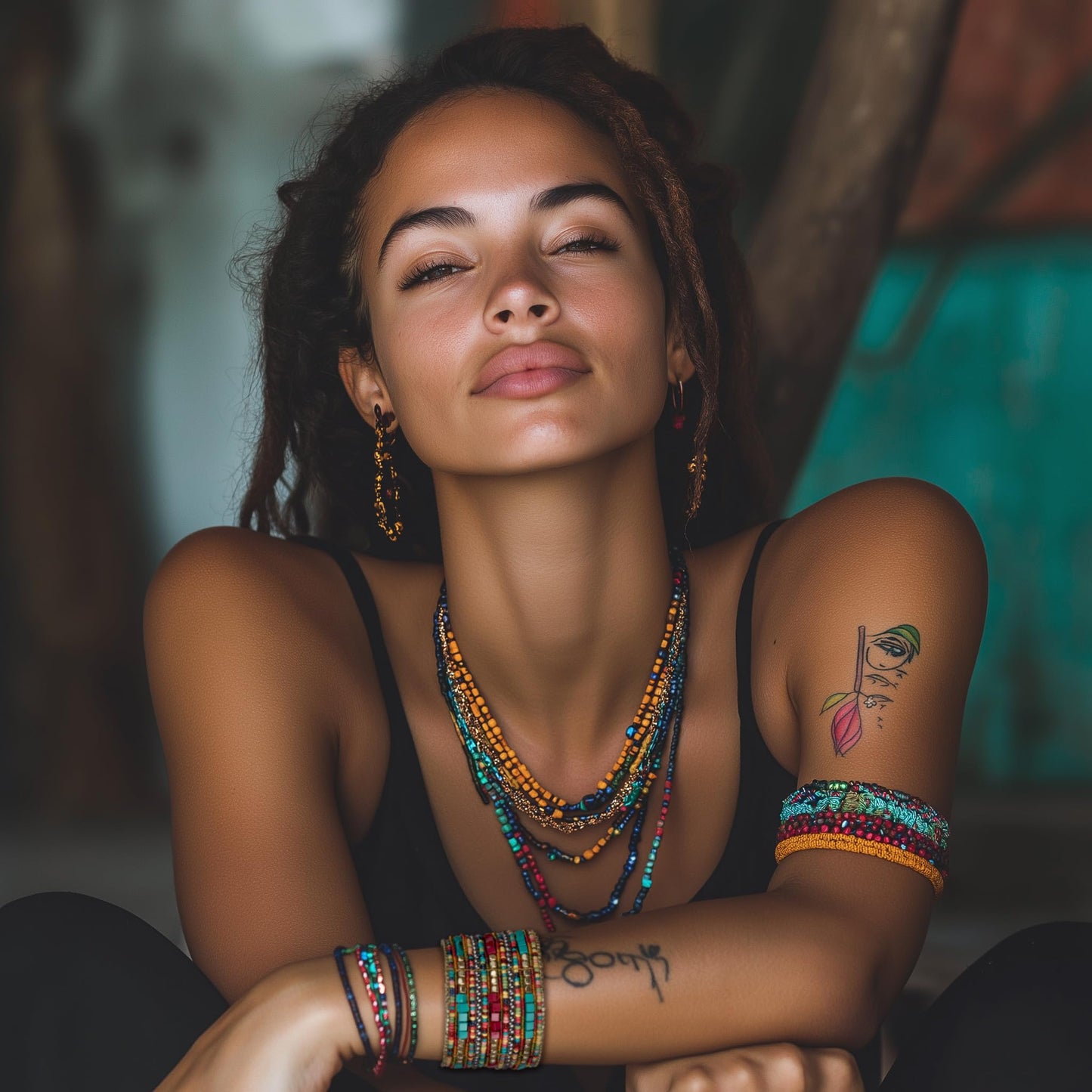 SPUNKYsoul Boho Cuff Bracelets, Women Adjustable Stackable Beaded Accessory | Adjustable Bohemian-Inspired Design, Trendy Wrist Ornament, Versatile For Occasions Or Everyday Wear, Unique Style Jewelry