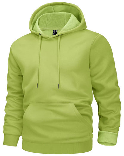MAGCOMSEN Men's Active Hoodies Fleece Lined Sweatshirts Casual Athletic Workout Pullover With Kangaroo Pocket