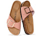 Project Cloud 100% Genuine Leather Sandals Women Dressy Beach Essentials Slides for Women Footwear - Lightweight with Memory Foam Insole Sandals for Women 2026 - Womens Slides