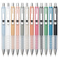 Linbsunne Ballpoint Pens Black Medium Point 1mm with Super Soft Grip Ball Point Pen for Men Women Retractable(style2, 12 pcs)