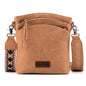 Montana West Multi Zip Pocket Crossbody Bag With Guitar Strap