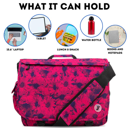 J World New York Thomas Laptop Messenger Bag for Women & Men. Kids Computer Bookbag