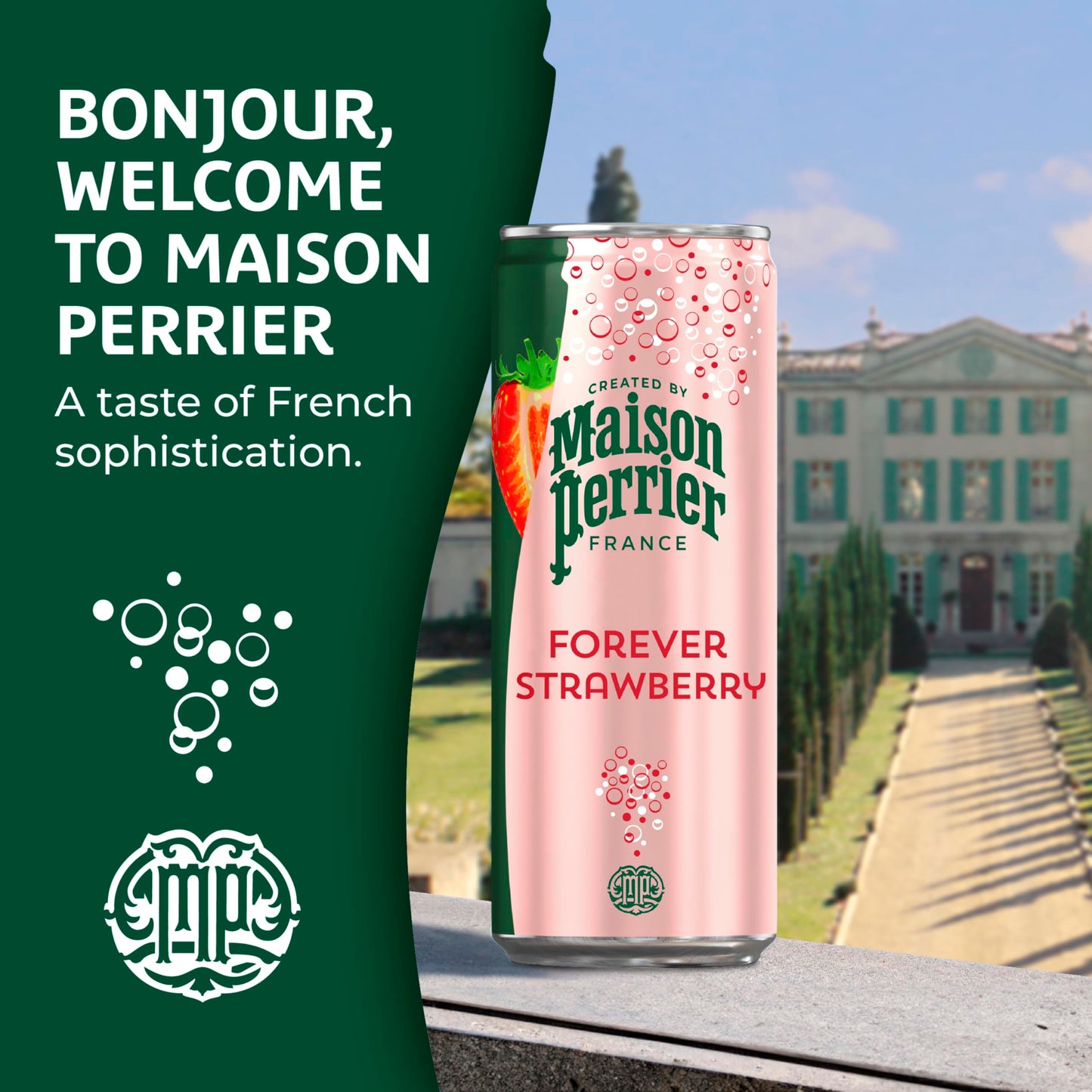Maison Perrier Ultimate Sparkling Water, 11.15 Fl Oz Cans, 8 Count, 3 Pack