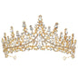 TOBATOBA Silver Wedding Crystal Tiaras and Crowns for Women, Bride Royal Queen Headband Princess Quinceanera Headpieces for Birthday Prom Pageant Party