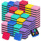 96 Pack Cube Dry Erase Erasers, Mini Magnetic Whiteboard Dry Erasers Chalkboard Cleaner Wiper for Classroom, School, Home, and Office Supplies