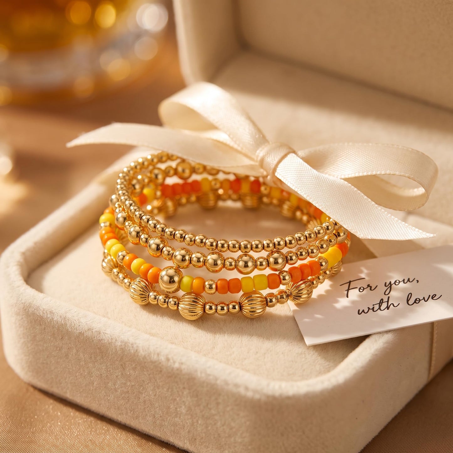 14K Gold Plated Pearl Beaded Cross Bracelets Stack Set for Women,Stretch Boho Colorful Christian Beads Ball Jewelry Friendship Summer Trendy Gift