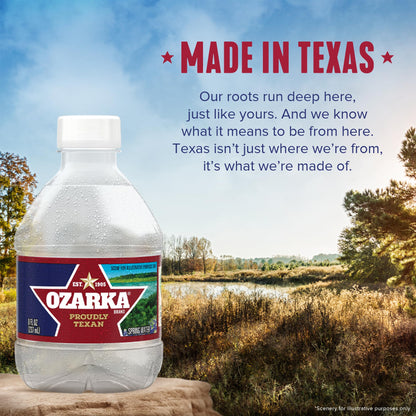Ozarka Texas Spring Water Bottles, 12 Pack - Still Drinking Water with Naturally Balanced Minerals for a Crisp Clean Taste - 12 Fl Oz