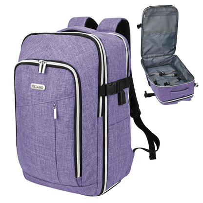 Travel Carry On 17.5" Laptop Expandable Backpack for Men Women, Personal Item Bag Waterproof Airline Approved with USB Charging Hole 3 Packing Cubes, Large Weekender Daypack Business Luggage Suitcase