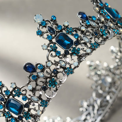SWEETV Queen Crown for Women - Baroque Wedding Tiaras and Crowns,Jeweled Tiara Crown,Prom Birthday Halloween Hair Accessories