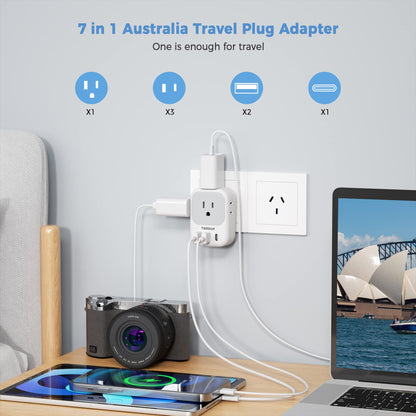 TESSAN 2 Pack European Travel Plug Adapter, Europe Power Converter