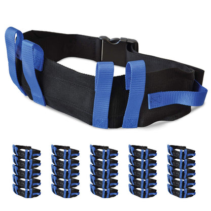 NYOrtho Gait Belt (275lbs) - Transfer Belt with 6 Heavy Handles -Lift Assist for Elderly and Patient Care - Gait Belts Transfer Belts for Seniors with Easy Fasten Buckle | Adjustable Size 28” to 55”