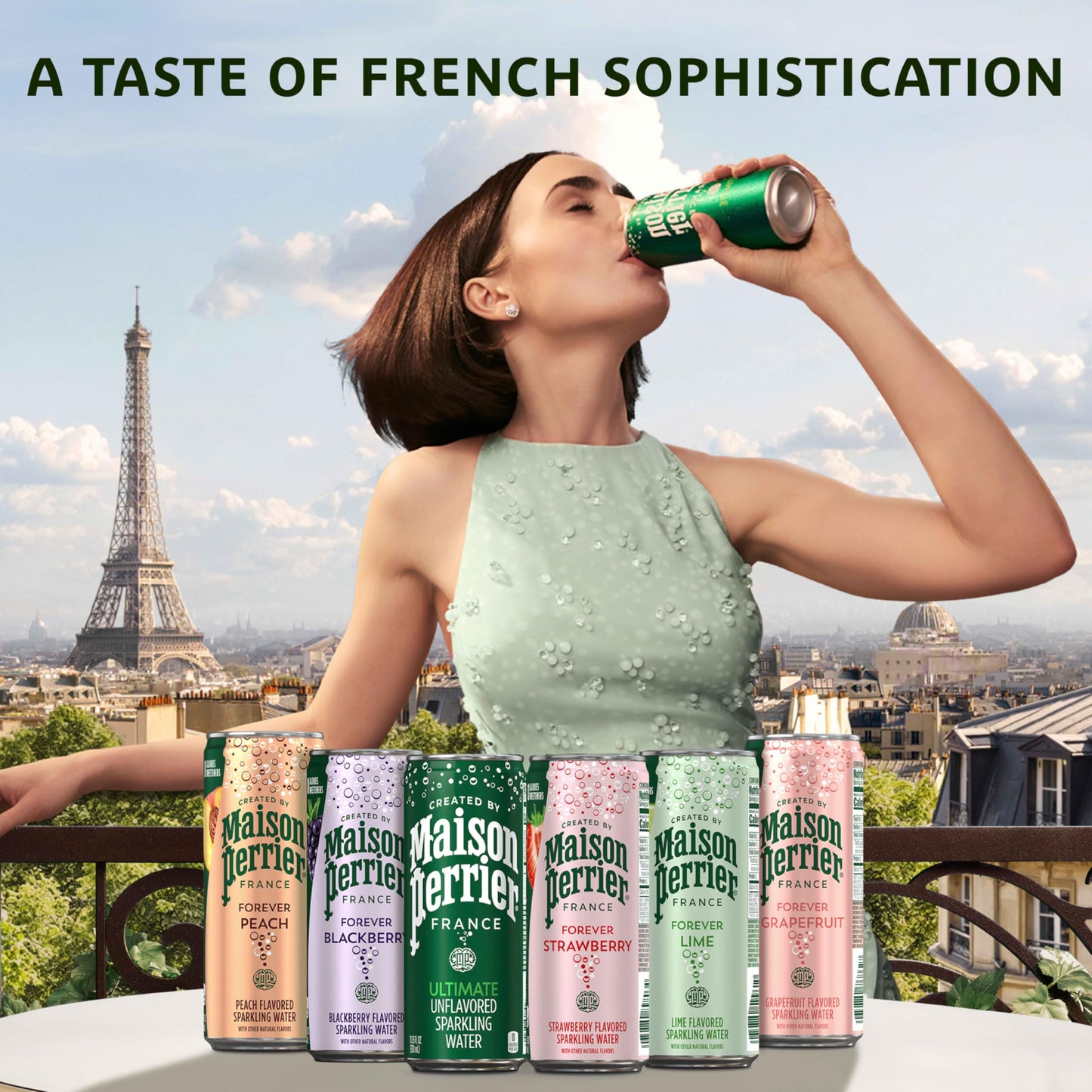 Maison Perrier Ultimate Sparkling Water, 11.15 Fl Oz Cans, 8 Count, 3 Pack
