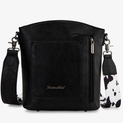 Montana West Multi Zip Pocket Crossbody Bag With Guitar Strap