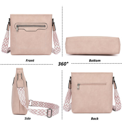 TANTOMI Crossbody Bags for Women Casual Crossbody Purses for Women Travel Shoulder Bag Handbags with Adjustable Strap