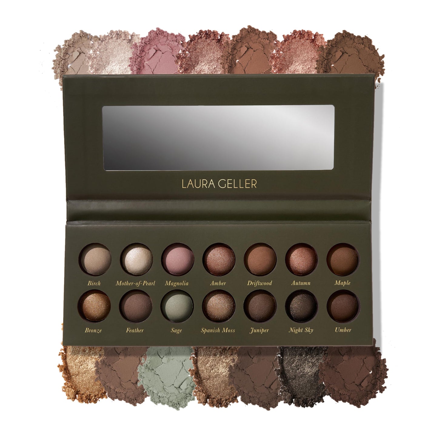 LAURA GELLER NEW YORK The Delectables Timeless Tones Baked Eyeshadow Palette | 14 Pigmented Eyeshadows Blendable Everyday Look