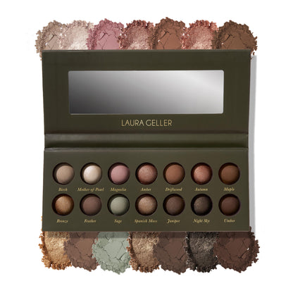 LAURA GELLER NEW YORK The Delectables Timeless Tones Baked Eyeshadow Palette | 14 Pigmented Eyeshadows Blendable Everyday Look
