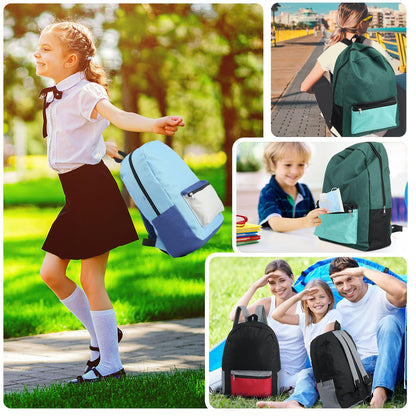 Amylove 12 Pack Backpack in Bulk 17 inch Lightweight Outdoor Travel Bag Classic Bookbags Bulk for Travel Middle High (Colorful,Lovely)