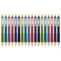 Linbsunne Ballpoint Pens Black Medium Point 1mm with Super Soft Grip Ball Point Pen for Men Women Retractable(style2, 12 pcs)