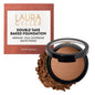 LAURA GELLER NEW YORK Baked Double Take Powder Foundation – Longwear Buildable Medium to Full Coverage – Matte Finish – Non-Caking Formula – Handmade in Italy – Mature & Sensitive Skin – Tan