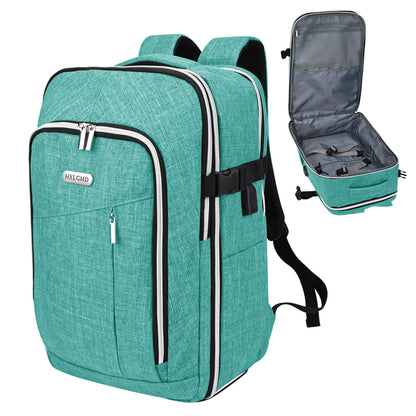Travel Carry On 17.5" Laptop Expandable Backpack for Men Women, Personal Item Bag Waterproof Airline Approved with USB Charging Hole 3 Packing Cubes, Large Weekender Daypack Business Luggage Suitcase