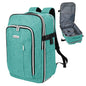 Travel Carry On 17.5" Laptop Expandable Backpack for Men Women, Personal Item Bag Waterproof Airline Approved with USB Charging Hole 3 Packing Cubes, Large Weekender Daypack Business Luggage Suitcase