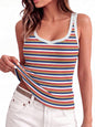 Sampeel Womens Tank Tops Square Neck Sleeveless Ribbed Knit Camisole Summer Outfits Fashion Clothing