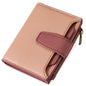 Airkit Small Wallet Women RFID Blocking Soft Leather Bifold Compact Card Holder Wallet for Women with Zipper Coin Pocket 4 ID Window