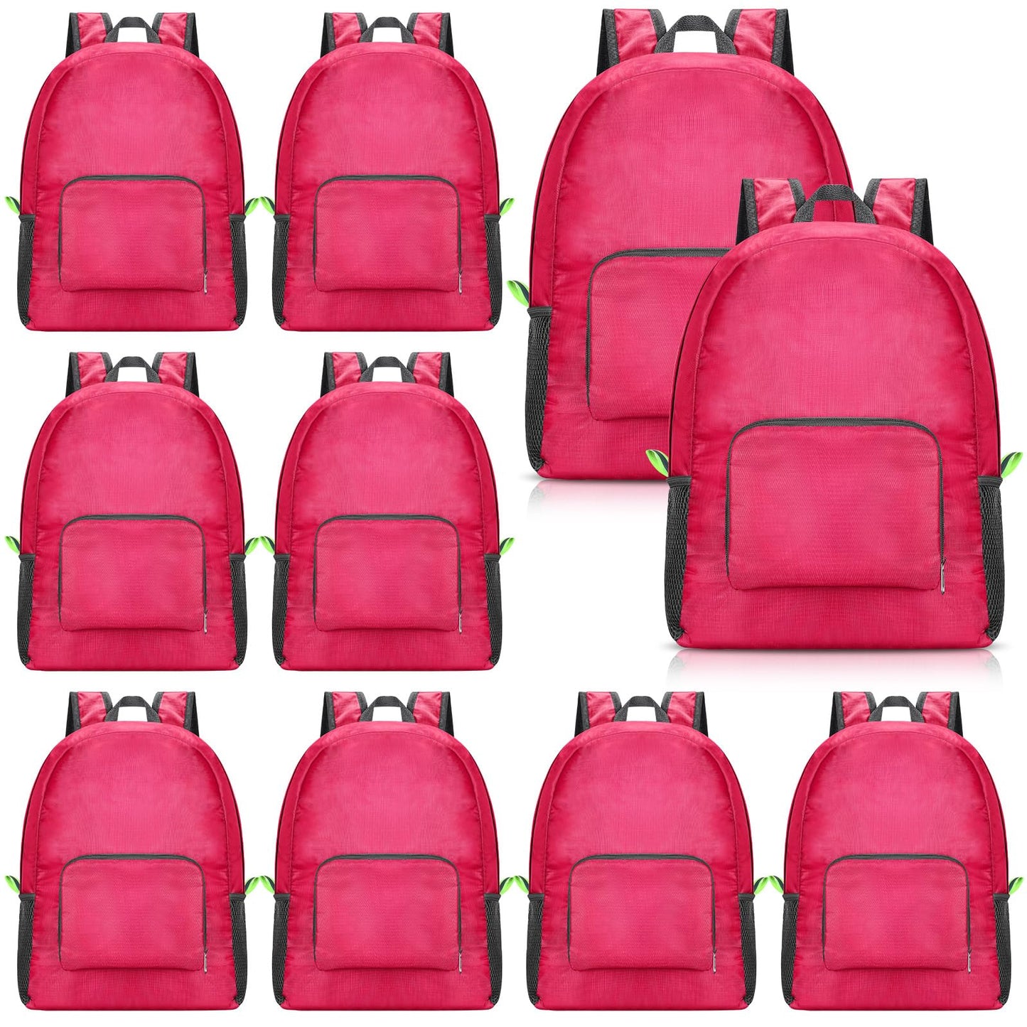 Jexine 10 Pcs Backpacks in Bulk 16.5 Inches Back Pack Basic Backpack for Adult Lightweight Outdoor Travel Book Bags(Sunny Pastel)