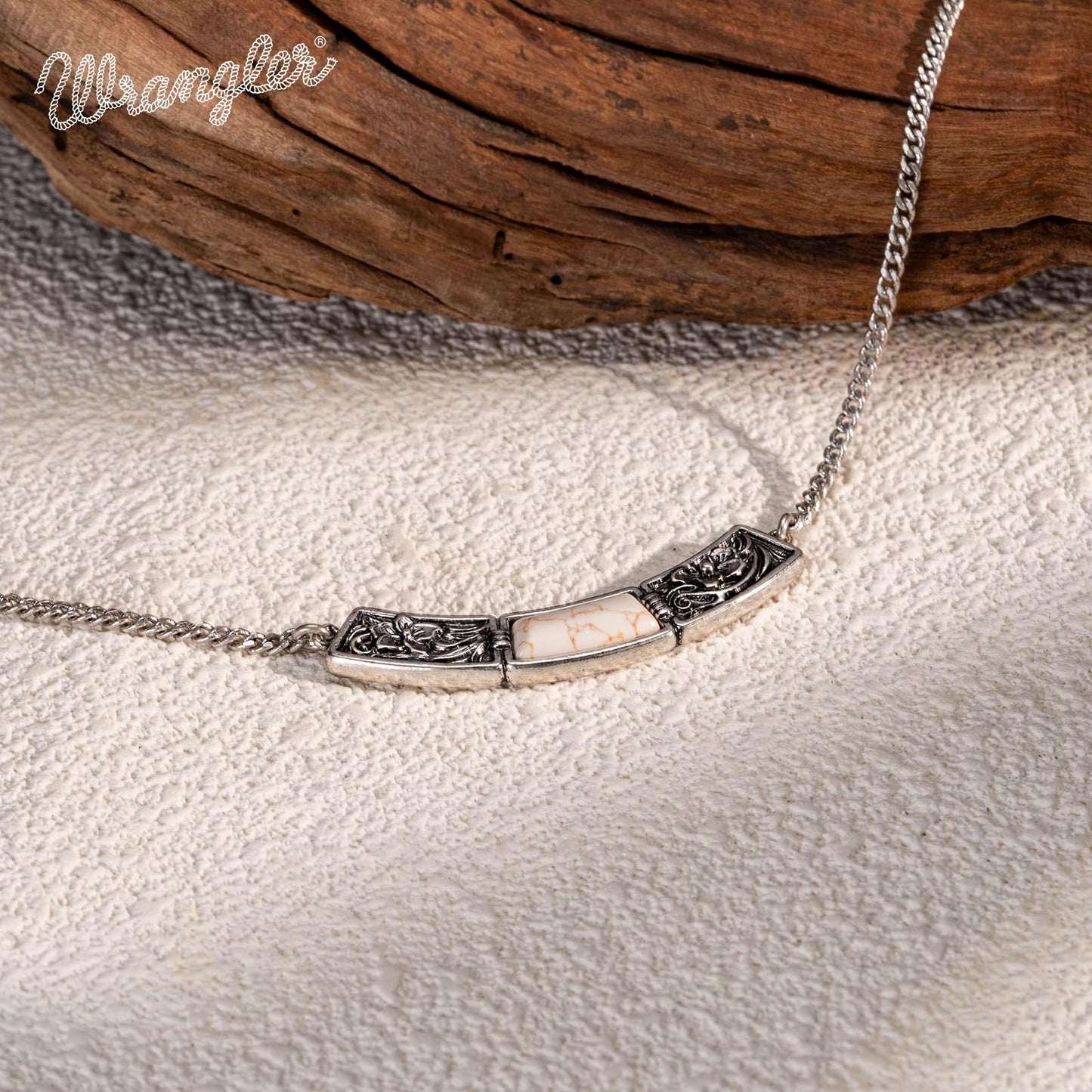 Wrangler Couture Turquoise Jewelry for Women, Western Jewelry Necklace | 14K Gold & Silver Plating, Silver Jewelry Necklace, Country Jewelry with Gift Box