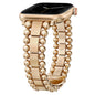 TOYOUTHS Beaded Bracelet Compatible with Apple Watch Bands 38/40/41/42/44/45/46/49mm Women, Dressy Fancy Stainless Steel Metal Elegant Jewelry Strap for iWatch Series 11 10 9 8 7 6 5 4 Ultra/SE 3 2 1