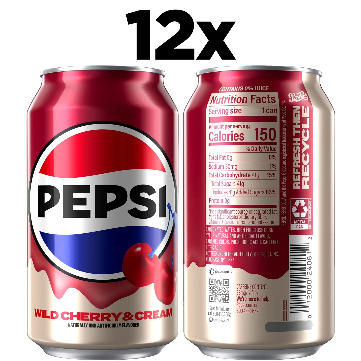 Pepsi Soda, 7.5 Ounce Mini Cans, (10 Pack) (Packaging May Vary)