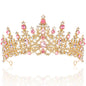 TOBATOBA Silver Wedding Crystal Tiaras and Crowns for Women, Bride Royal Queen Headband Princess Quinceanera Headpieces for Birthday Prom Pageant Party