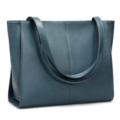 befen Genuine Leather Tote Bag for Women Work, Women's Leather Shoulder Bags Purses Satchel Handbags with Laptop Compartment