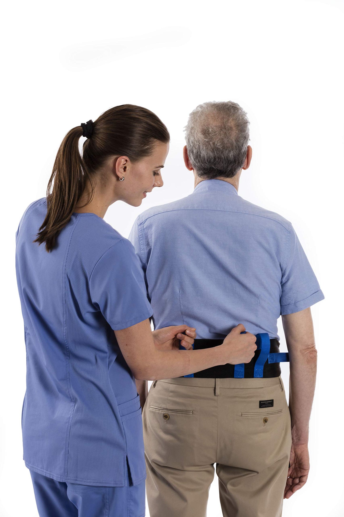 NYOrtho Gait Belt (275lbs) - Transfer Belt with 6 Heavy Handles -Lift Assist for Elderly and Patient Care - Gait Belts Transfer Belts for Seniors with Easy Fasten Buckle | Adjustable Size 28” to 55”